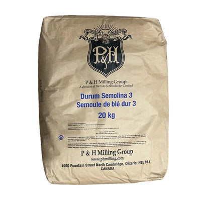 P H - MILLING DURUM SEMOLINA 3 FLOUR 20KG