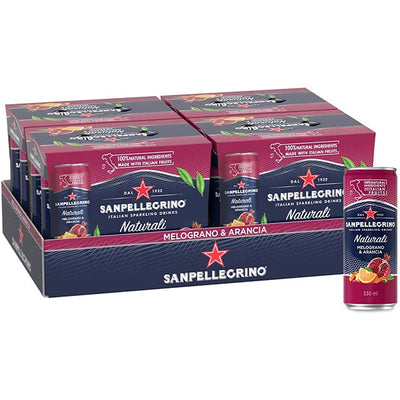 SAN PELLEGRINO Pomegranate Orange Cans 24x330ML