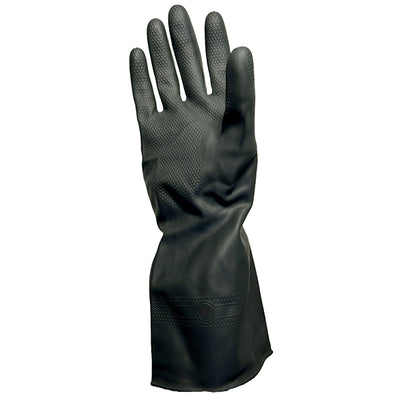WORKEZE Black 28 Mil Latex Glove Large 1PAIR