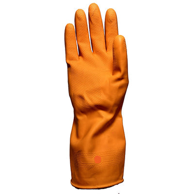 WORKEZE Orange 19 Mil Latex Glove Small 1PAIR