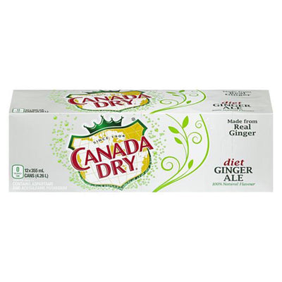 CANADA DRY Diet Gingerale Cans 12x355ML
