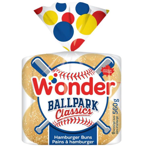 Wonder-Bread Ballpark Hamburger Buns (560g)