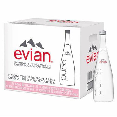 EVIAN Water Glass 12x750ML