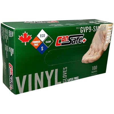 SAFETY ZONE Vinyl Gloves Powder Free Small 100EA