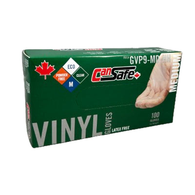 SAFETY ZONE Vinyl Gloves Powder Free Medium 100EA