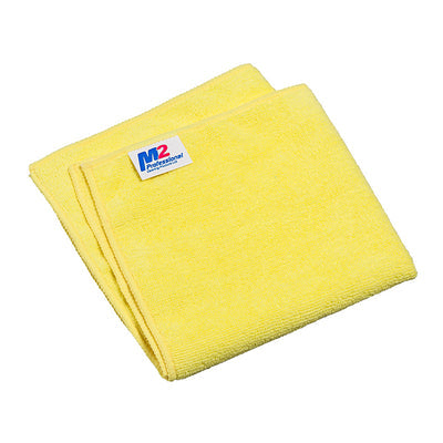 M2 Microfibre Cloth 16x16 Yellow 12EA