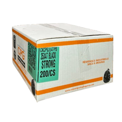 CPG Strong Black Garbage Bags 35x47 200PK