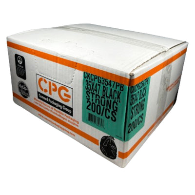CPG X-Strong Black Garbage Bags 35x47 100PK