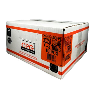 CPG X-Strong Clear Garbage Bags 35x50 100PK