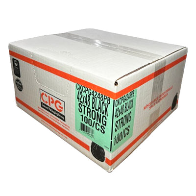CPG Strong Black Garbage Bags 42x48 100PK