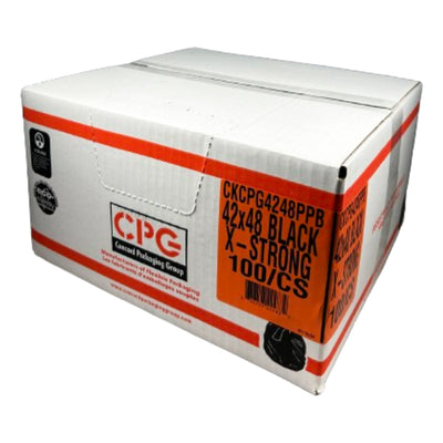 CPG X-Strong Black Garbage Bags 42x48 100PK
