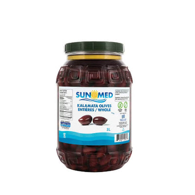 SUNMED - KALAMATA OLIVES WHOLE EXTRA LARGE (201-230) 3LT
