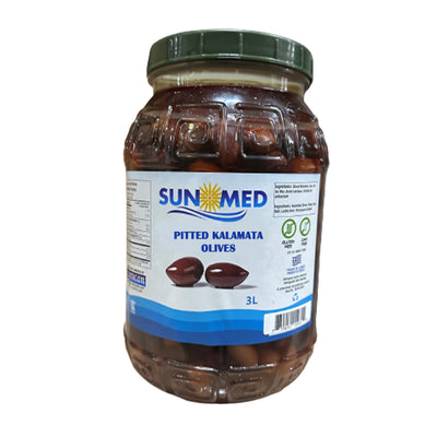 SUNMED - KALAMATA OLIVES PITTED 3LT