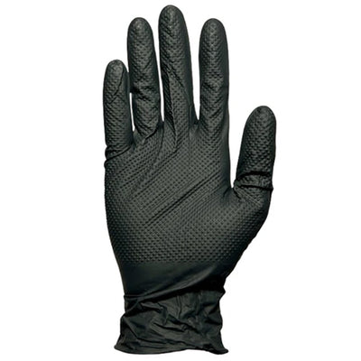 PRECISION GRIP Nitrile X-Large Gloves Powder Free 8MIL Black 100 CT