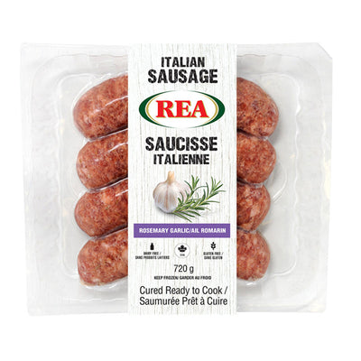 REA - FROZEN ROSEMARY AND GARLIC SAUSAGES 8x720 GR