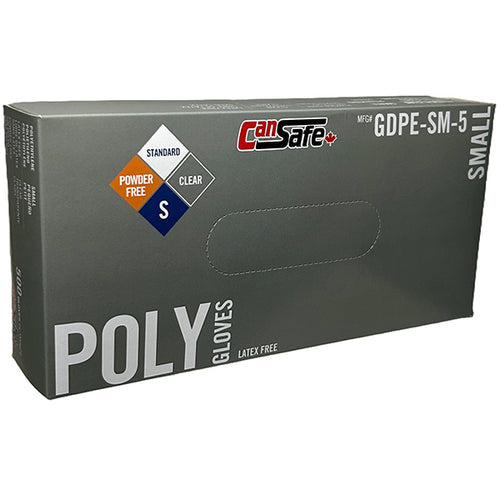 SAFETY ZONE Polyethylene Gloves Small 10x2x500 EA