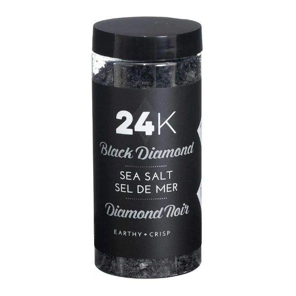 24K Black Sea Salt Flakes, 180gr – Luxurious Finishing Salt