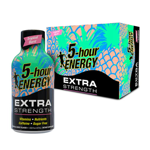 5 HOUR ENERGY - HR EXTRA STRENGTH TROPICAL BURST 12x60ML