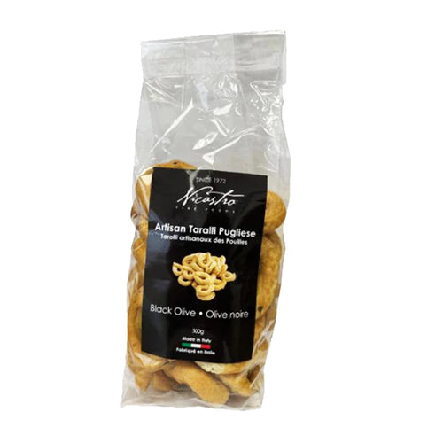 Nicastro - Artisan Taralli With Black Olives (300g)