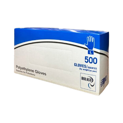 ROLACO Polyethylene Large Gloves 500EA