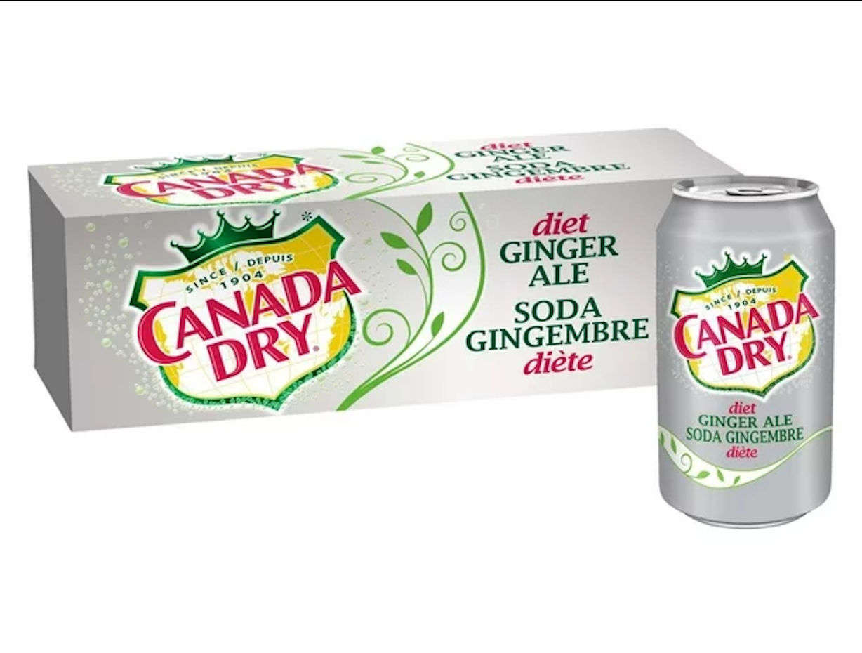 Canada Dry Diet Ginger Ale Cans 12x355ML