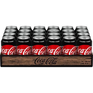 Coca Cola Zero Cans 24x355ML