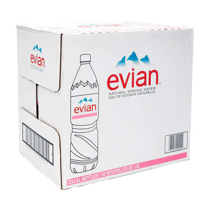 Evian Natural Spring Water 12x1.5LT