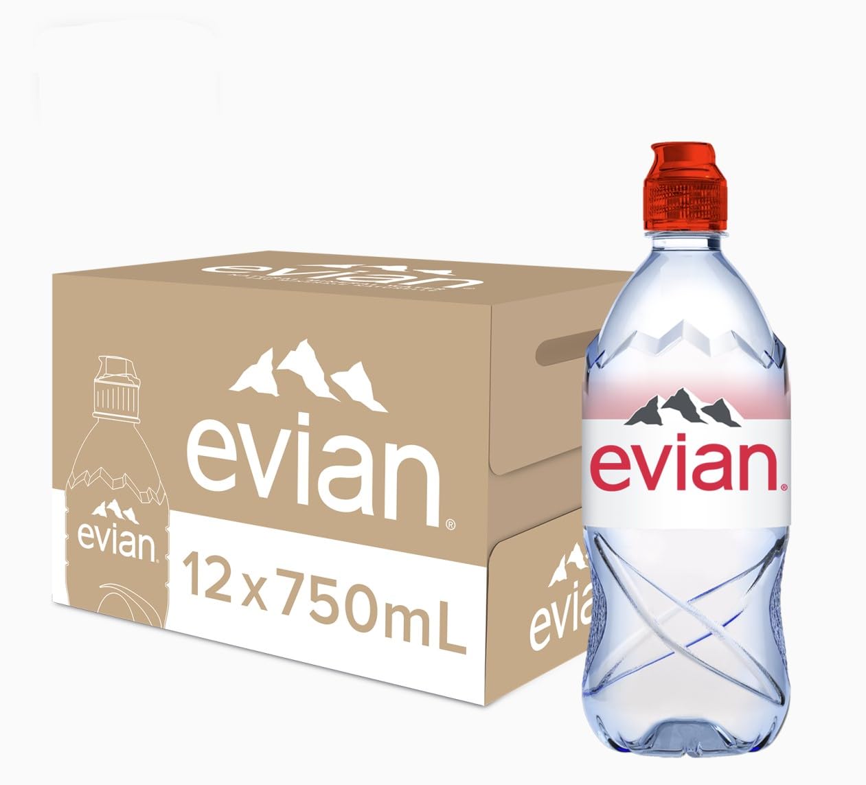 Evian Sportcap 12x750ml