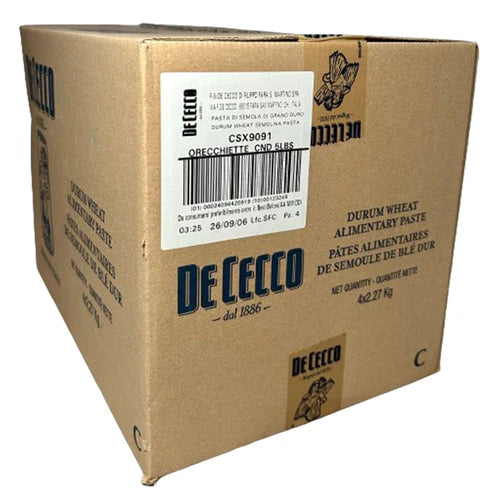 DE CECCO - #91 ORECCHIETTE 4x5LB