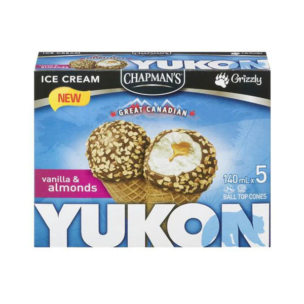 YUKON - ALMOND BALL TOP CONE 5x140 ML