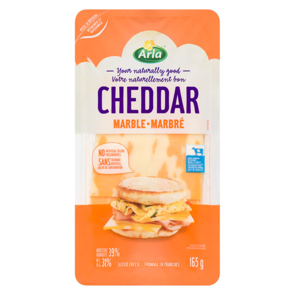 Sliced Marble Cheddar (165gr)