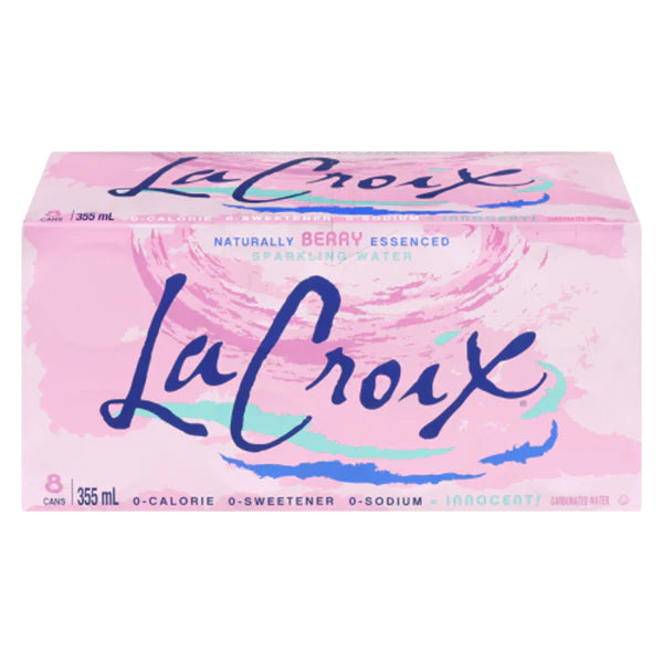 La Croix Sparkling Berry Water 355ML (8 cans)