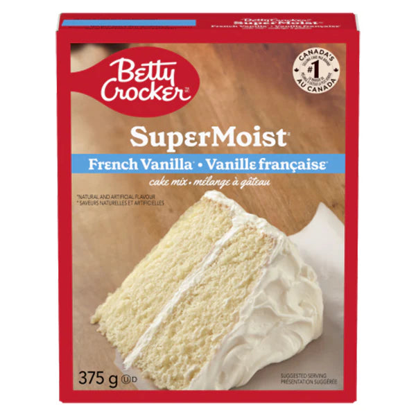 BETTY CROCKER Super Moist French Vanilla Cake Mix, 12x375GR