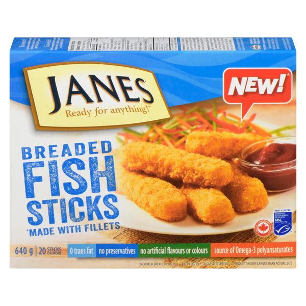 Janes Breaded Fish Sticks 480g