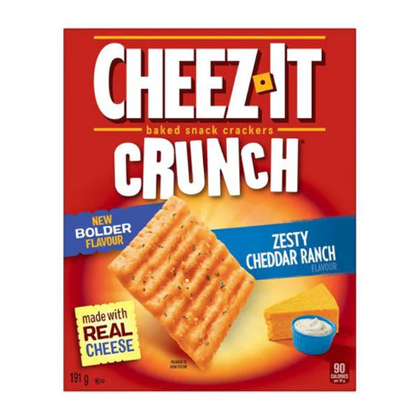 Kelloggs Cheez It Zesty Cheddar Ranch Cracker 200g