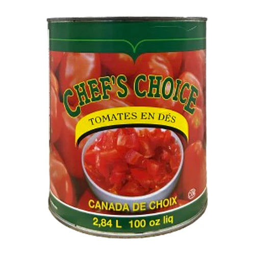 CHEFS CHOICE Diced Tomatoes 6x100OZ