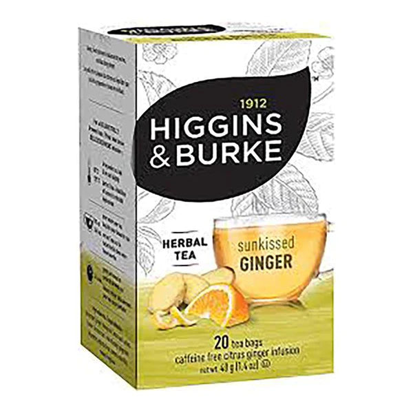 Higgins & Burke Citrus Ginger Ginseng Tea 20EA