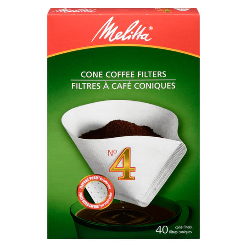 Melitta NO.4 Cone Coffee Filters 40EA