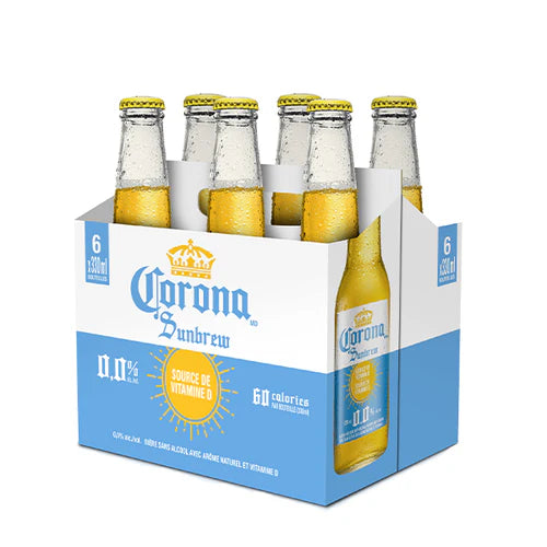 CORONA - SUNBREW BOTTLES NON ALCOHOLIC BEER 4x6x330 ML