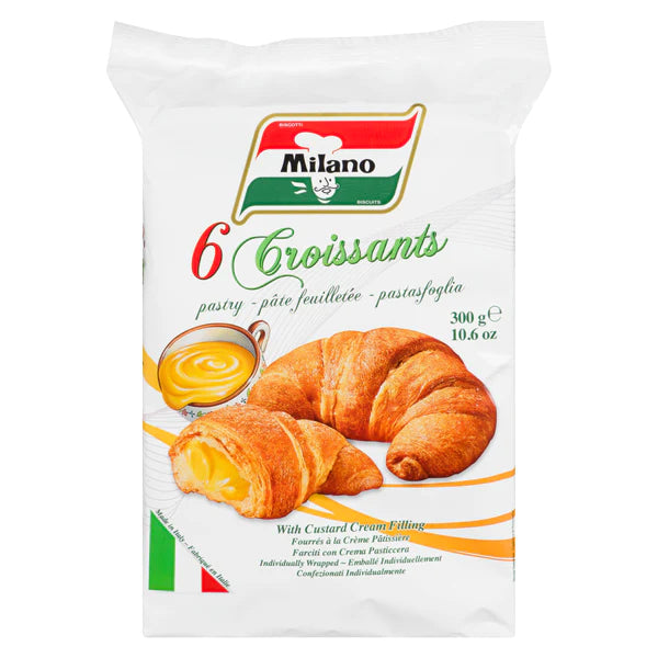 Milano Croissants Custard 50g (6 Croissants)