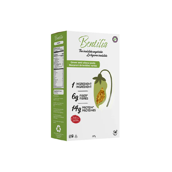 Bentilia Green Lentil Large Elbows Pasta (227gr)