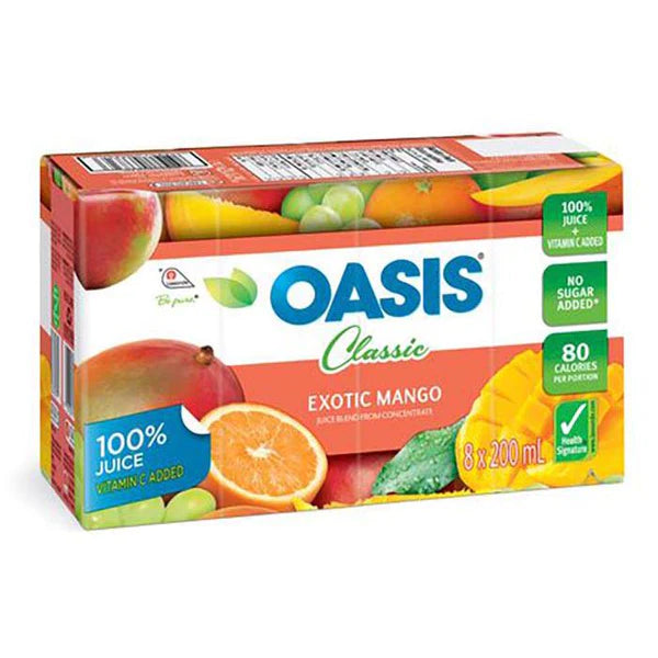 Oasis Tetra Exotic Mango Juice 200ML (8 boxes)