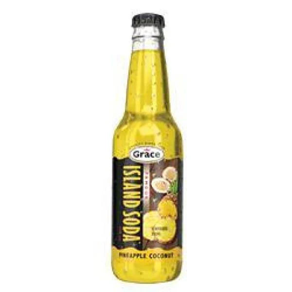 GRACE ISLAND Pineapple Soda, 12x355ML