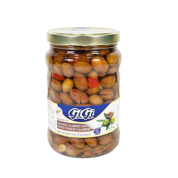 Gigi Cracked Calabrese Olives 1.7LT