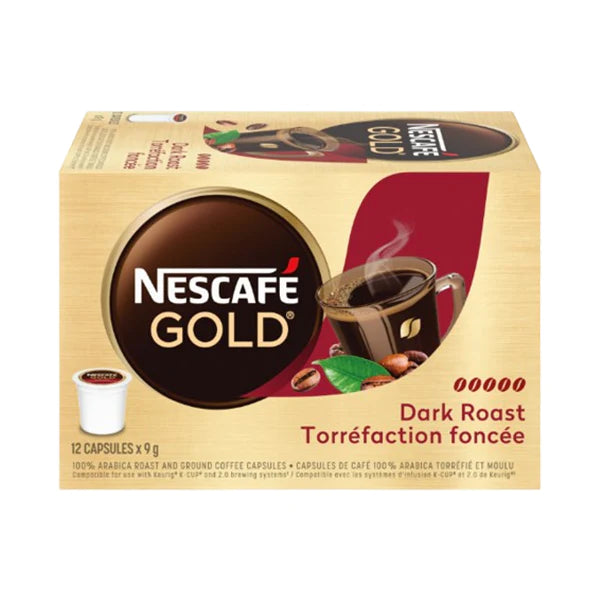 Nescafe Gold Dark Roast Capsules 9g (12 capsules)