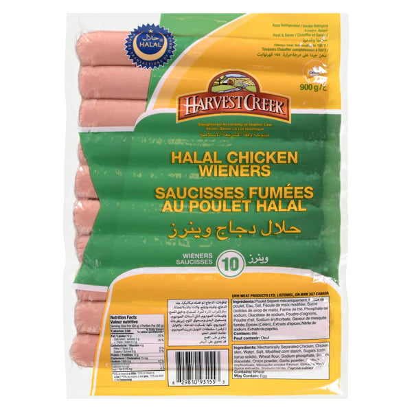 Harvest Creek Halal Chicken Wieners (900g)