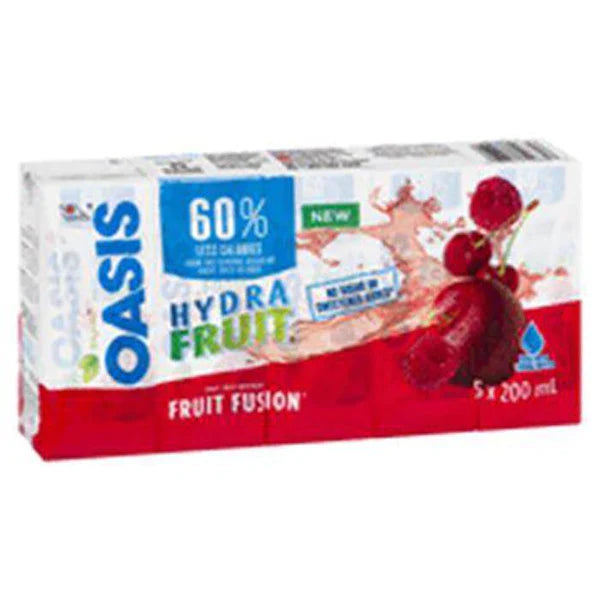 Oasis Tetra Hydra Fruit Fusion Juice 200ML (8 boxes)