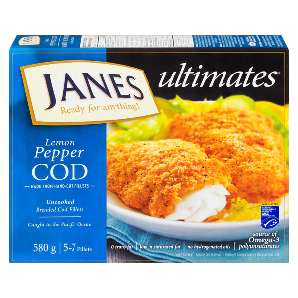 Janes Lemon Pepper Cod 580g