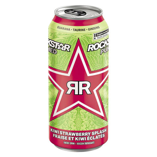 ROCKSTAR - PUNCHED STRAWBERRY KIWI 12x473 ML