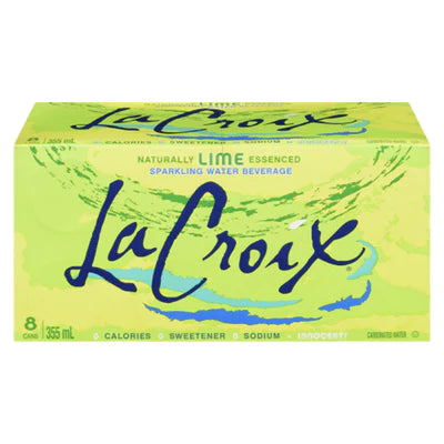 La Croix Sparkling Lime Water 8x355ML